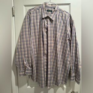 Orvis Men's Checkered Shirt - Blue and Pink